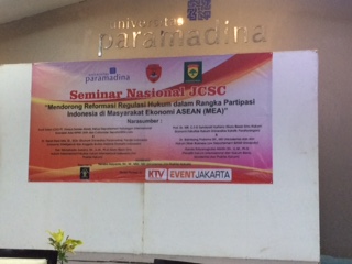 SEMINAR NASIONAL PEMBARUAN HUKUM DALAM RANGKA MENGHADAPI MEA