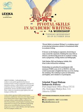 ACADEMIC WRITING BERSAMA LEXIKA