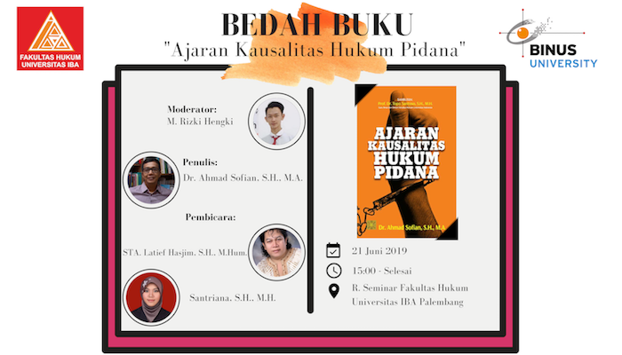 BEDAH BUKU AJARAN KAUSALITAS DI UNIVERSITAS IBA PALEMBANG