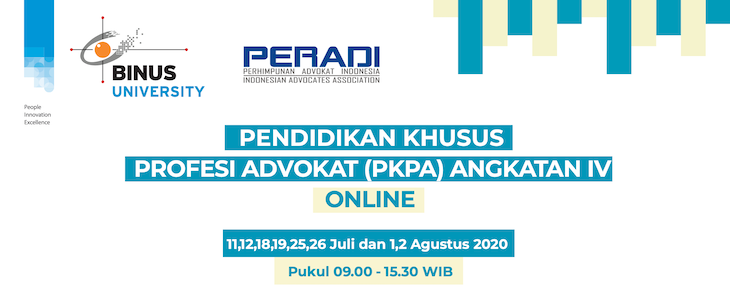PENDIDIKAN KHUSUS PROFESI ADVOKAT (PKPA) ONLINE