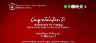 MAHASISWA HUKUM BINUS, JUARA II GADJAH MADA BUSINESS LAW COMPETITION