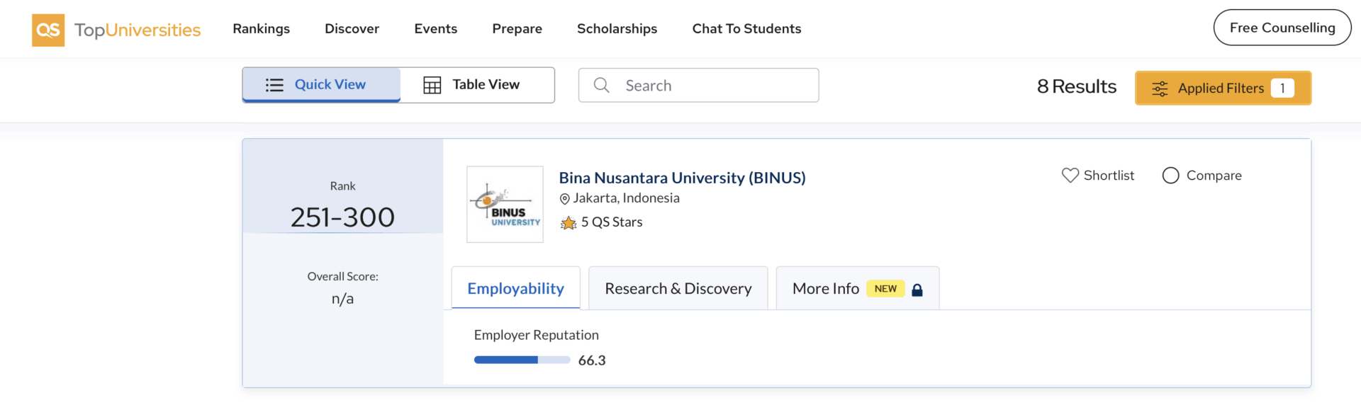 BIDANG STUDI HUKUM BINUS UNIVERSITY TEMBUS 300 BESAR DUNIA VERSI QS RANKINGS 2026