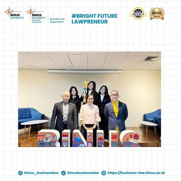Angkat RUU Kejaksaan, Tim Business Law BINUS Raih Penghargaan Best Memo