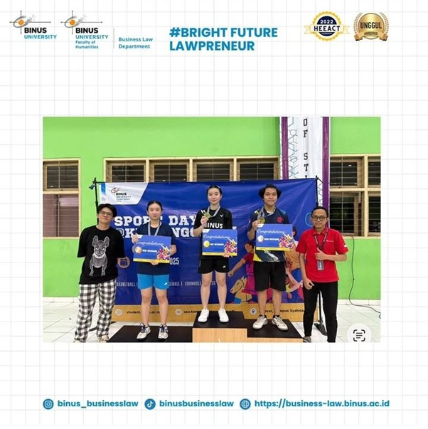 Mahasiswi Business Law BINUS Torehkan Prestasi di Kaluli Padel Tournament Tingkat Regional