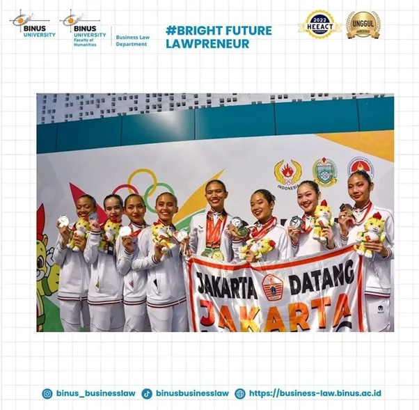 Mahasiswa Business Law BINUS Raih Silver Medal di PON XXI Aceh–Sumut 2024