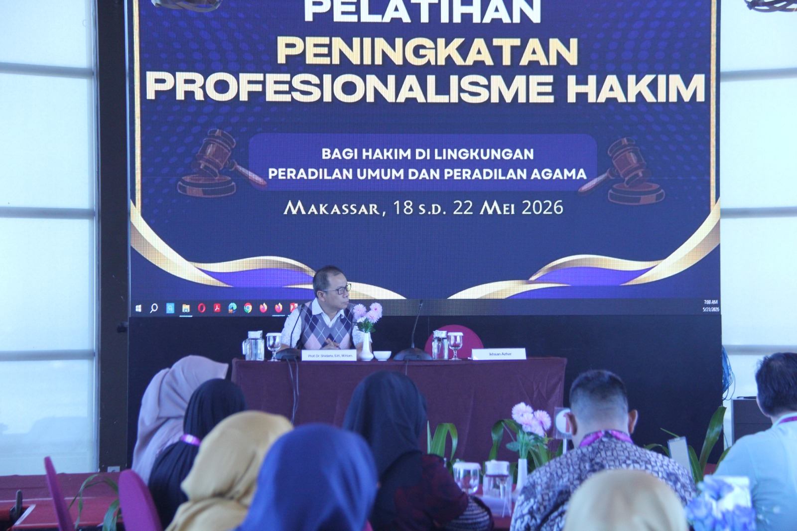 PELATIHAN HAKIM PERADILAN UMUM DAN AGAMA DI MAKASSAR