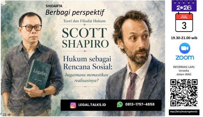 BERBAGI PERSPEKTIF ULAS PEMIKIRAN FILSUF HUKUM SCOTT SHAPIRO