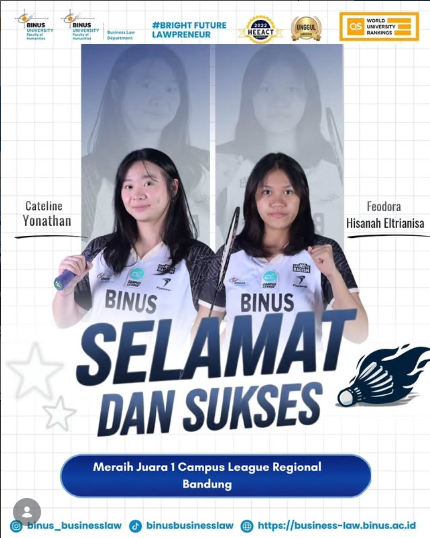 JUARA 1 AJANG CAMPUS LEAGUE REGIONAL BANDUNG