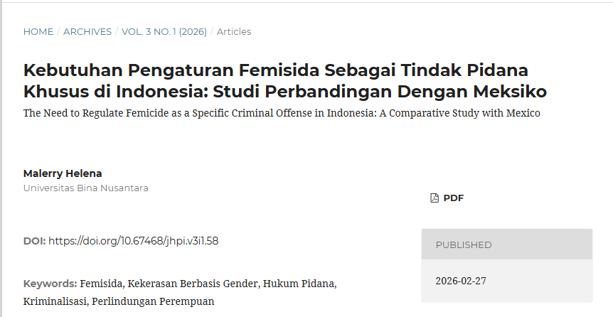 KONTRIBUSI AKADEMIK MAHASISWA BUSINESS LAW BINUS